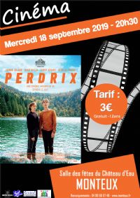 Cinéma Perdrix. Le mercredi 18 septembre 2019 à MONTEUX. Vaucluse.  20H30